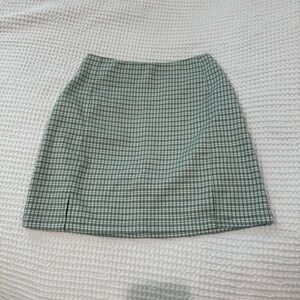 Brandy Melville/John Galt Green Plaid Women's Skirt